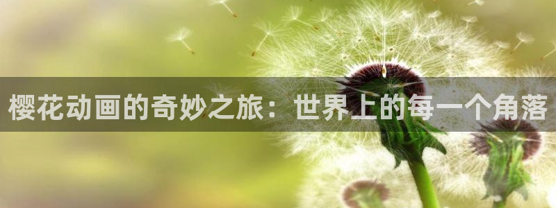禁漫天堂官网入口老版本：樱花动画的奇妙之旅：世界上的每一个角落