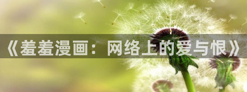 禁漫天堂专注动漫的门户网站：《羞羞漫画：网络上的爱与恨》